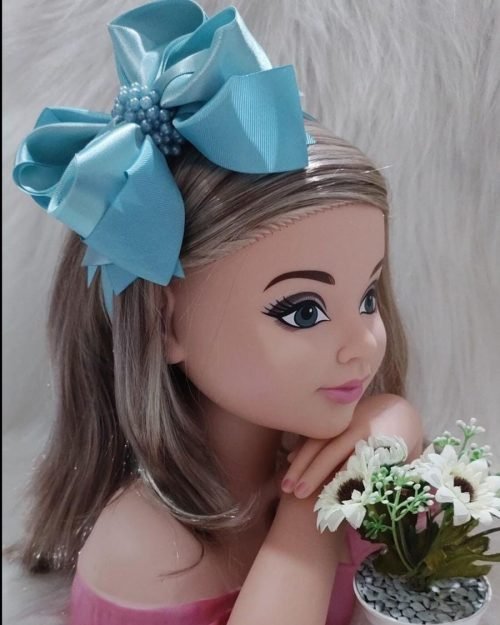 Tiara Belli Verde Tiffany Laço Miolo Perolas