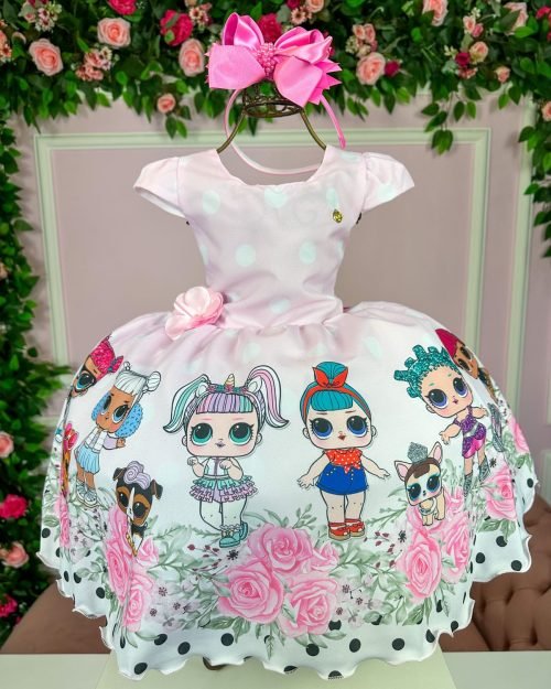 Vestido Infantil Temáticos Kids LOL