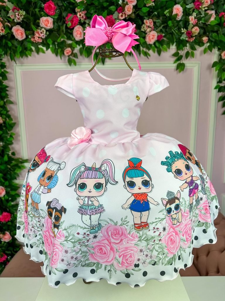 Vestido Infantil Temáticos Kids LOL