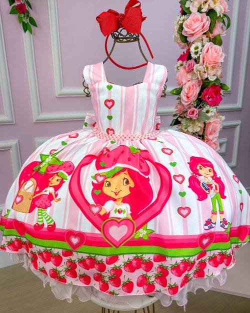Vestido Infantil Temáticos da Gigi Moranguinho