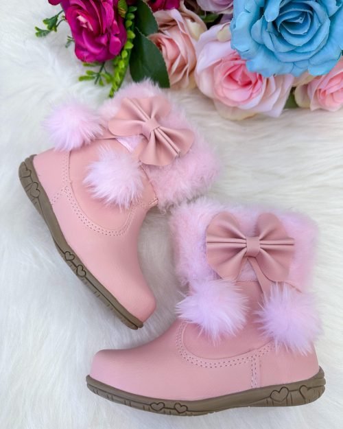 Bota/Coturno Flor di Mila Zoe Rosa Bebe