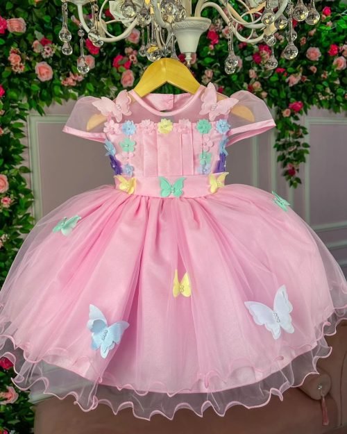 Vestido Marie Rosa Jardim Encantado Flores Modelo 2