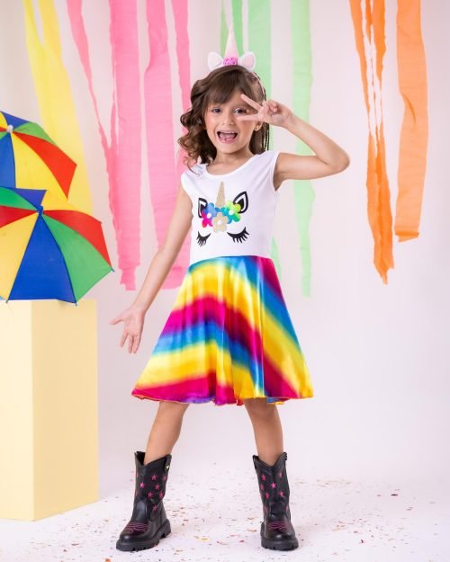 Fantasia Unicornio Cores Variadas