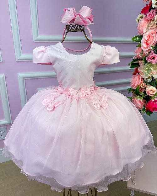 Vestido Vila Lele Jardim das Borboletas Eliana Rosa Bebe